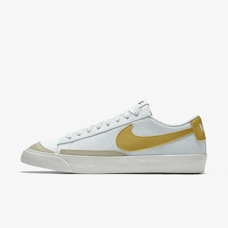 Nike Nike Blazer Low '77 By You Nữ Trắng Vàng